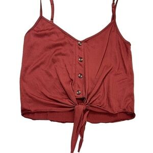 ZOY Tie Front Tank Top Lightweight